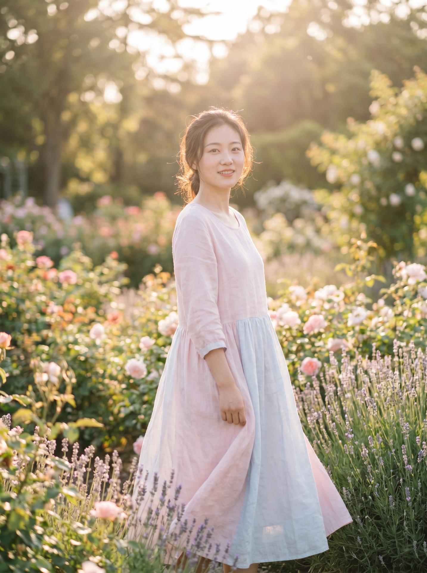 酒店偷拍美图：清新自然美少女写真